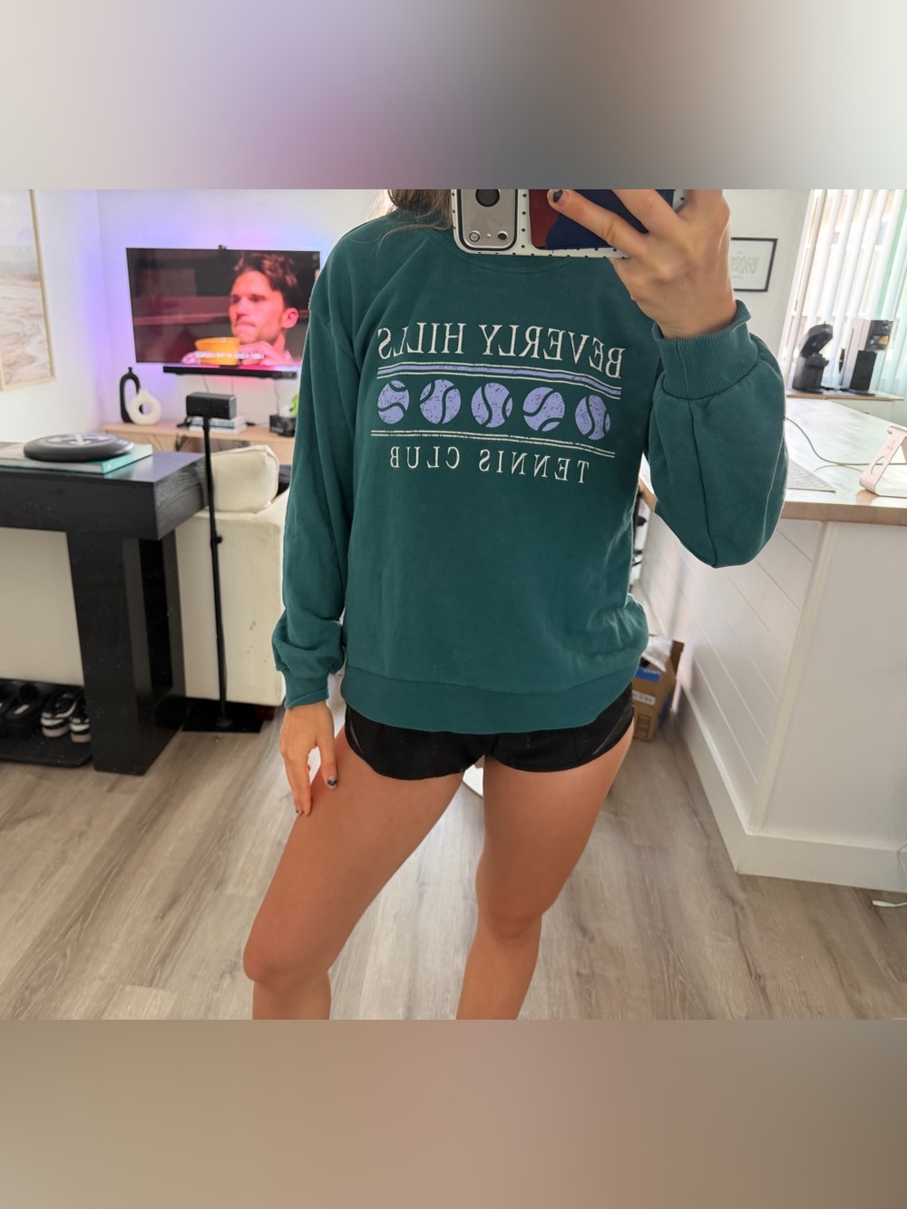 C&C California Women's Beverly
Hills Tennis Club Green Sweatshirt
